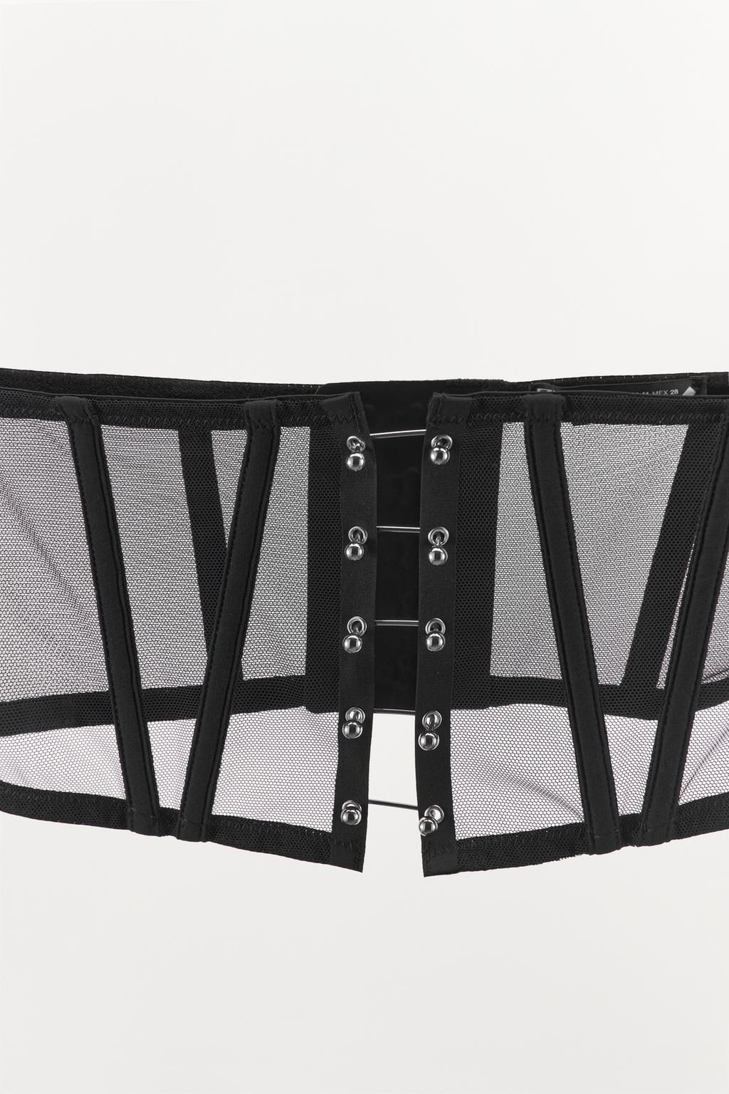MESH BONED CORSET WITH METAL DETAILING - Zara фото 7