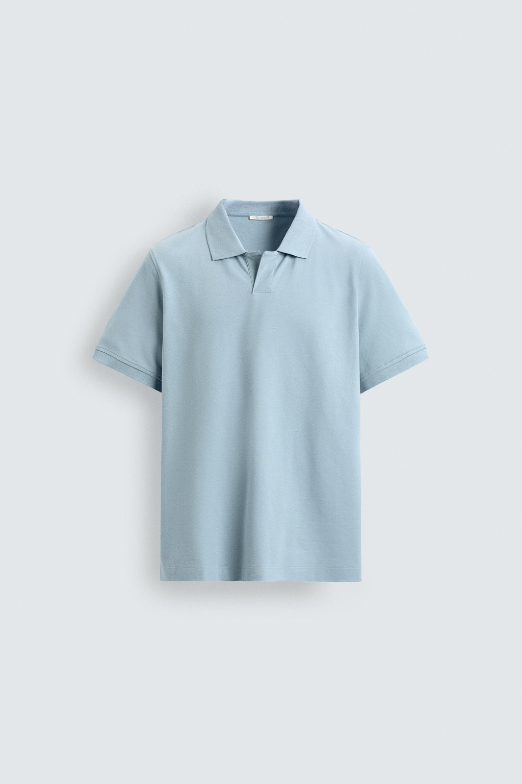 POLO ESTRUCTURA PIQU? / Azul claro - Zara фото 7