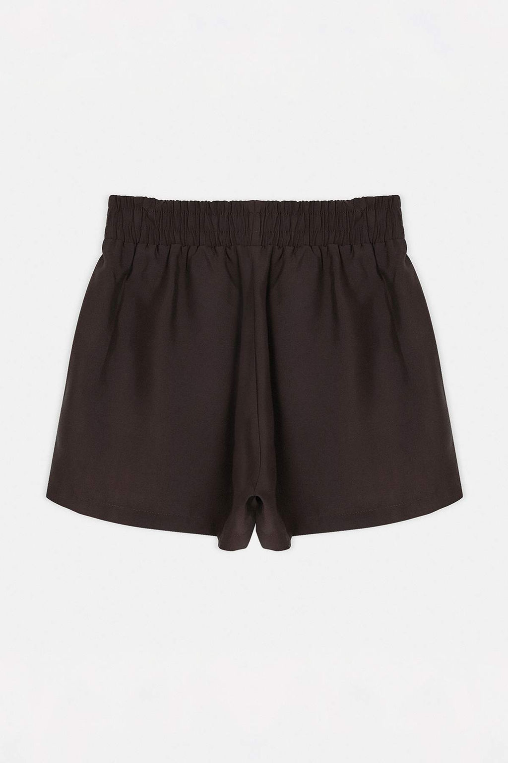 Koyu Kahverengi %100 Modal Beli Lastikli Boncuk Detayl? Sort & Bermuda TWOSS26SR00055