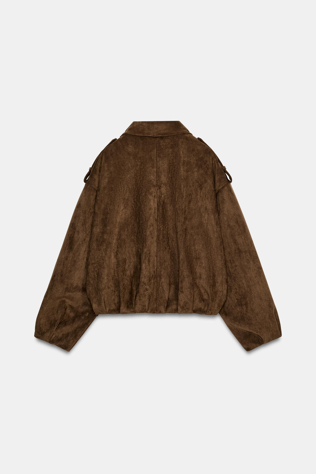 OVERSIZE FAUX SUEDE BIKER JACKET - Zara фото 8