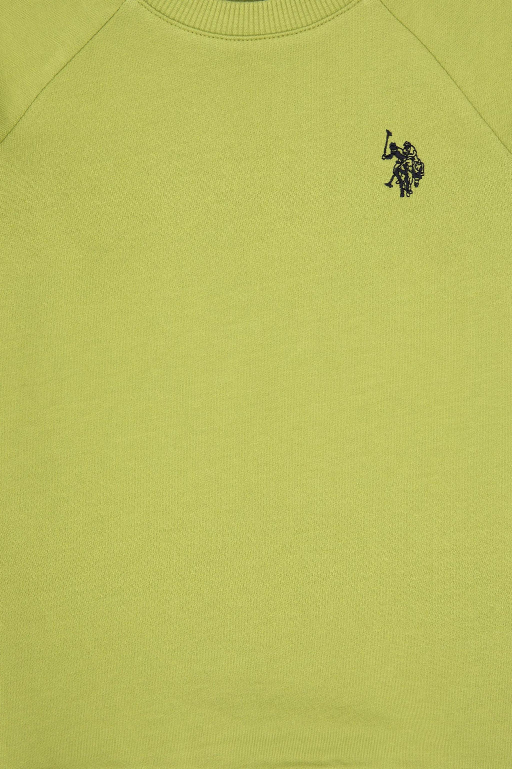 Erkek _ocuk F_st_k Ye_ili Basic Bisiklet Yaka Sweatshirt Sepette S_rpriz _ndirim - U.s. polo assn фото 3