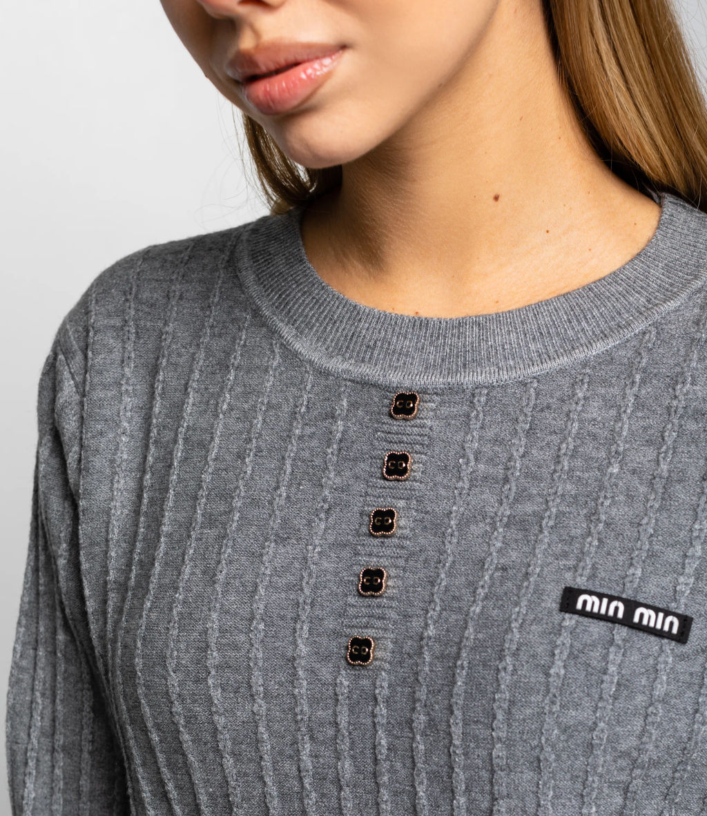 Джемпер #КТ8201 (5), серый - Dommod фото 5