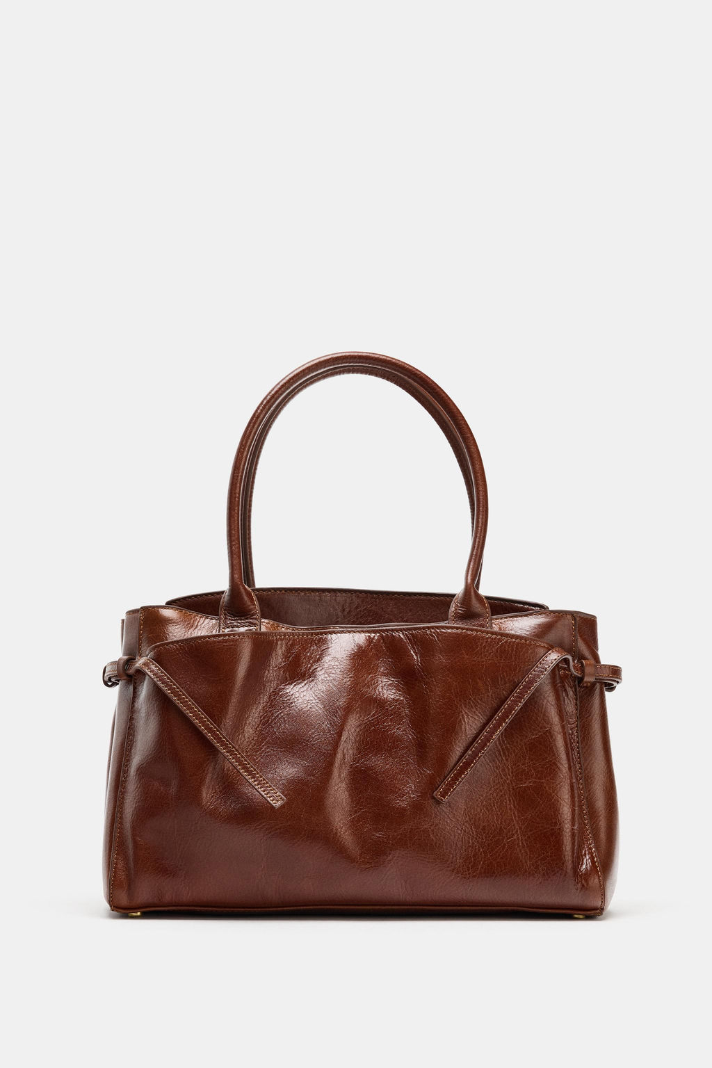 LEATHER CITY BAG - Zara фото 8