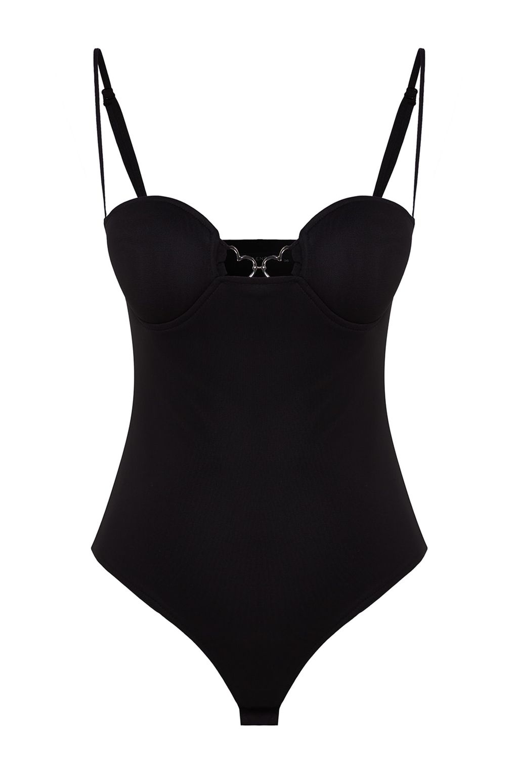 TRENDYOLMILLA Siyah Astarl? C?tc?tl? Orme Tul Body TPRSS23BD00038 фото 7