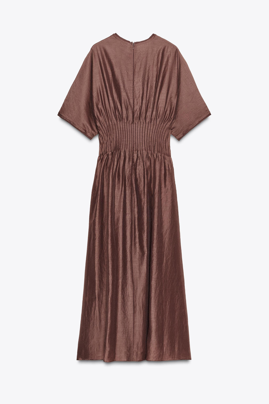PLEATED WAIST KNIT DRESS WITH MATCHING DETAIL - Zara фото 6