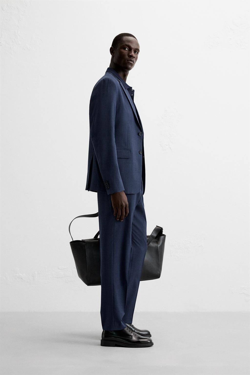 HOUNDSTOOTH SUIT TROUSERS - Zara фото 4