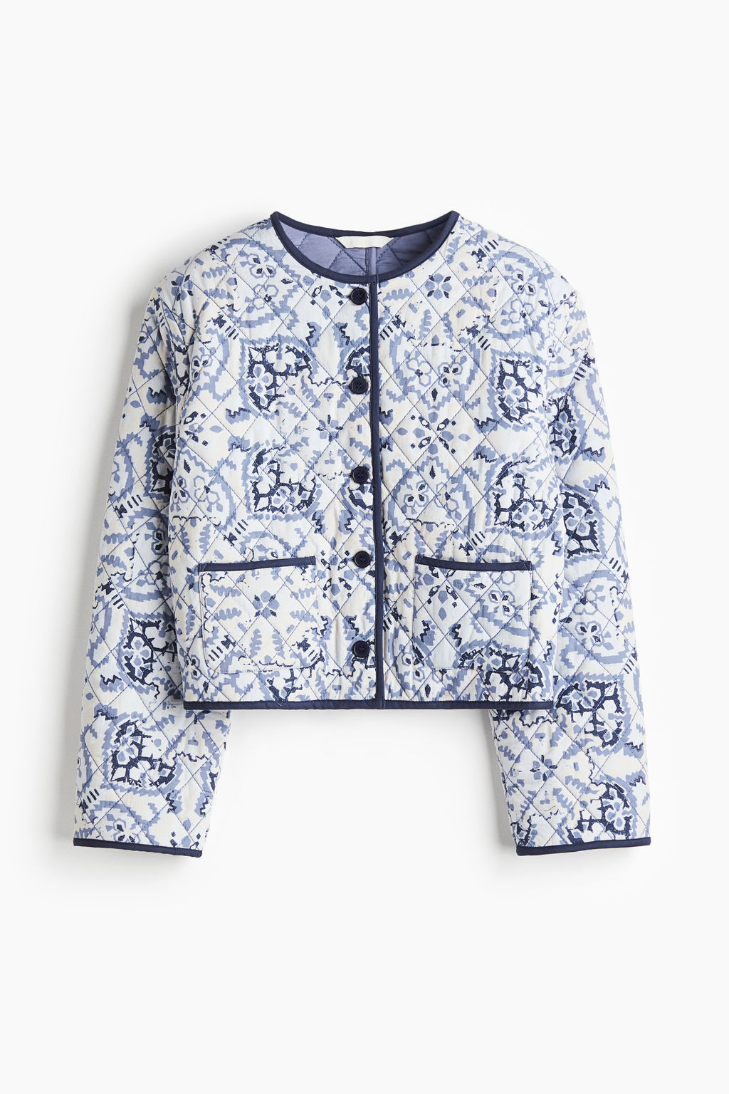 Chaqueta acolchada de popelina