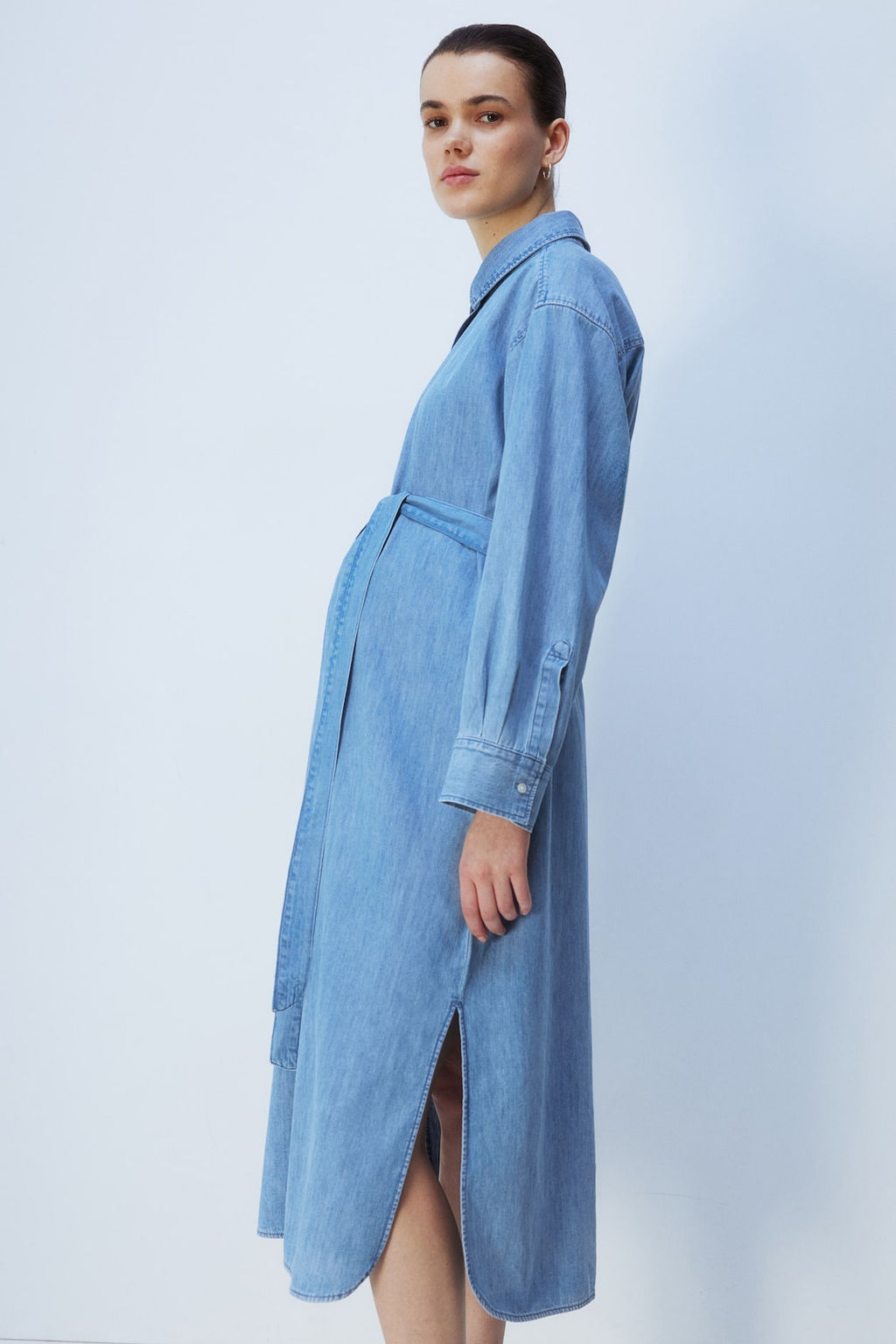 MAMA Vestido camisero denim Before & After - H&m фото 5