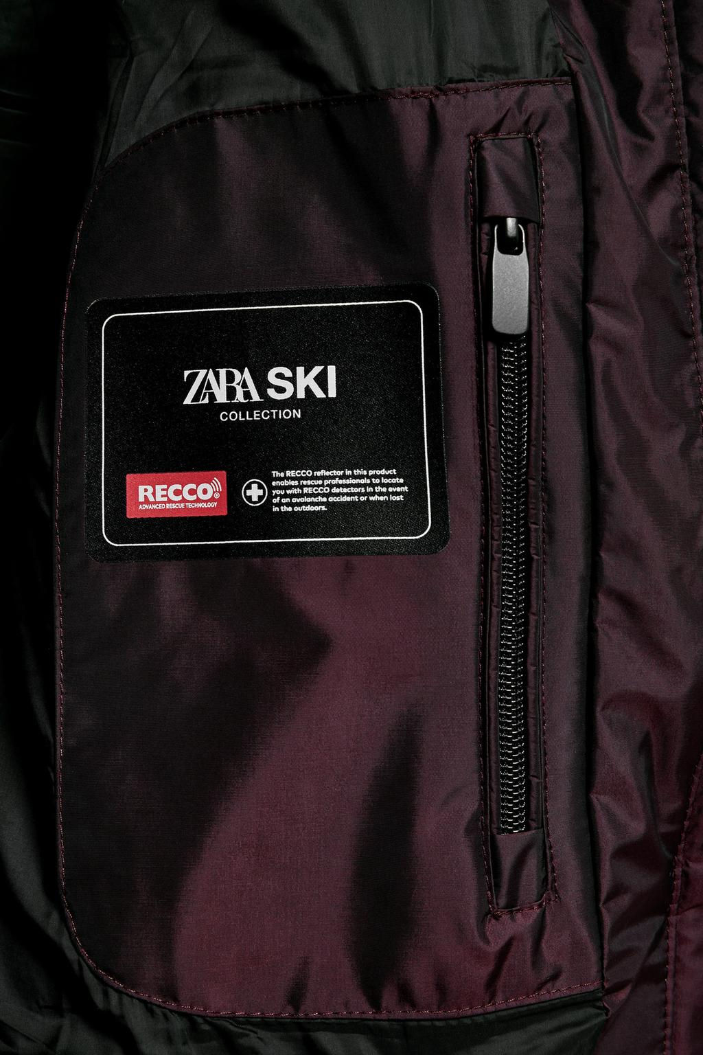 WATER-RESISTANT WINDPROOF DOWN JACKET RECCO® TECHNOLOGY SKI COLLECTION, CHARACTERISTICS - Zara фото 13