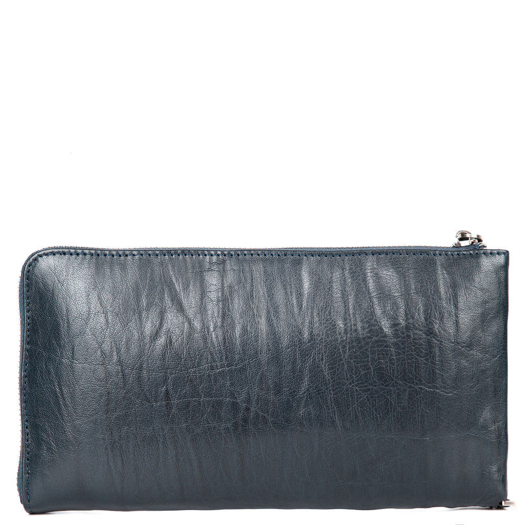 10354-2 d blue, мужской кожаный клатч Barcelo Biagi