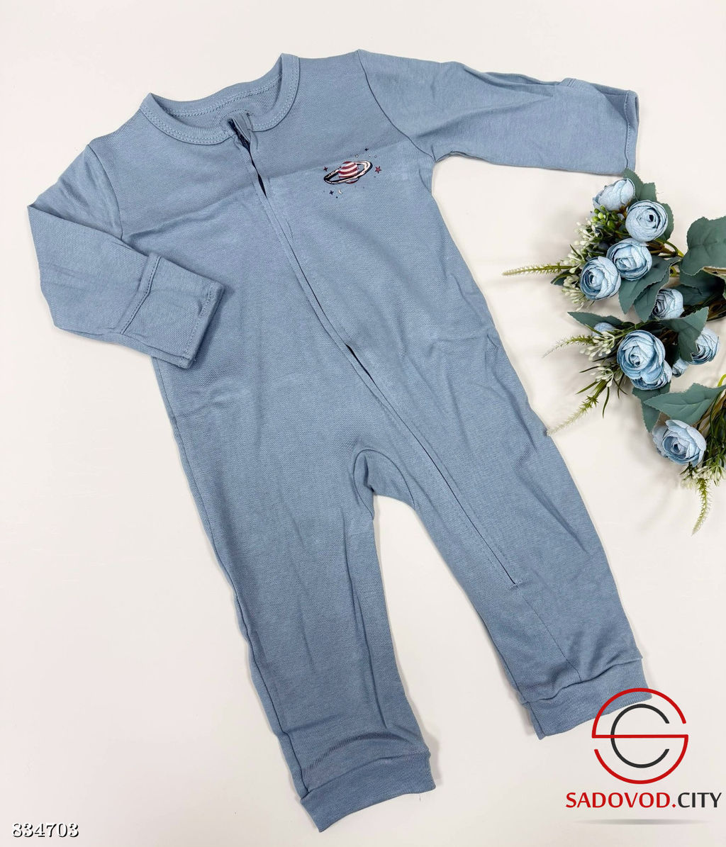 Комбинезон интерлок на молнии