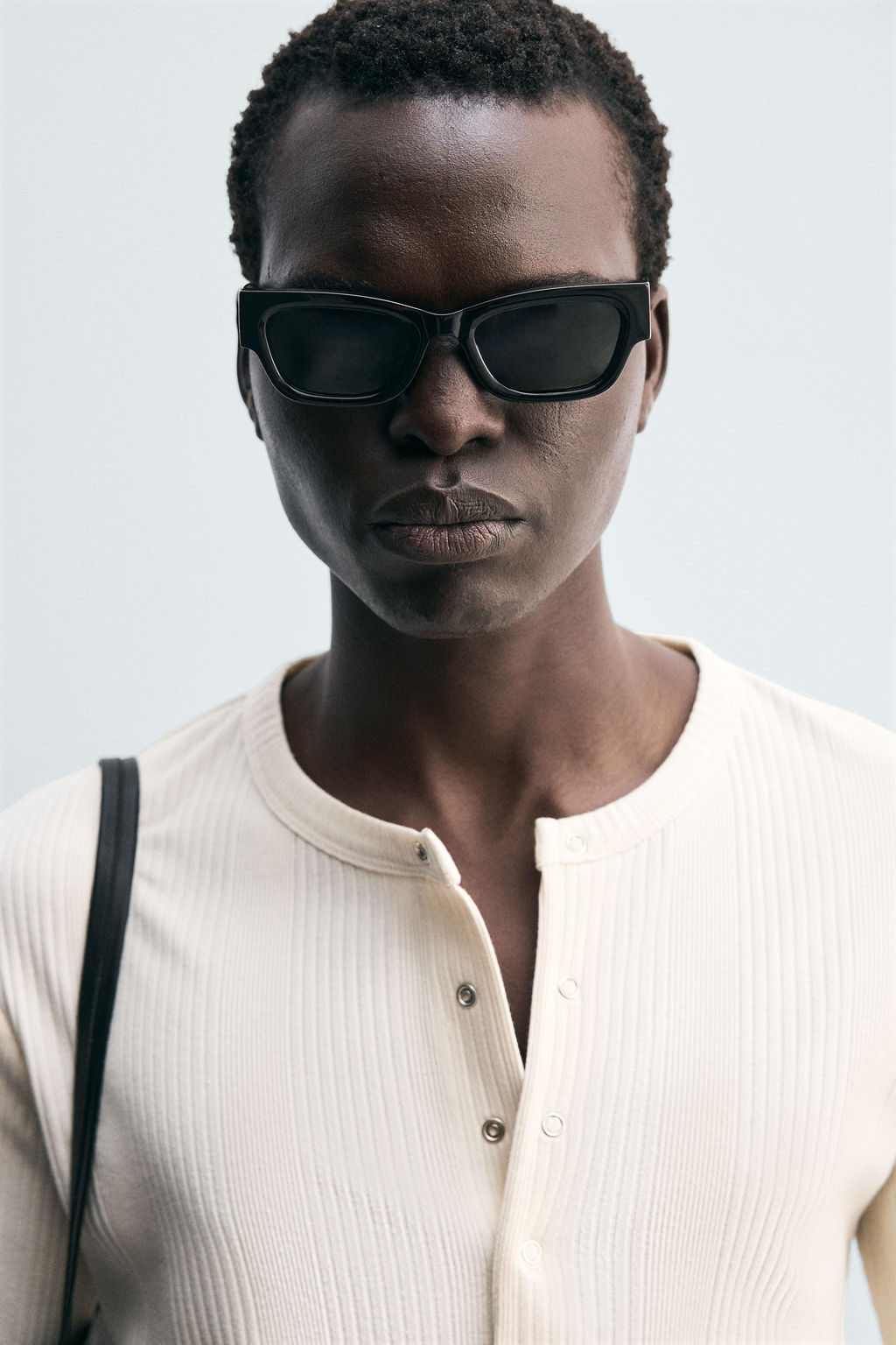 TEXTURED BUTTON-UP COLLAR T-SHIRT - Zara фото 6