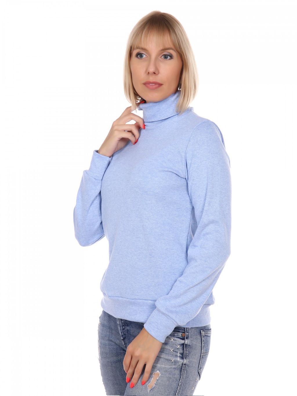 Б0296 Водолазка женская кашкорсе черный - АстраТекстиль фото 3