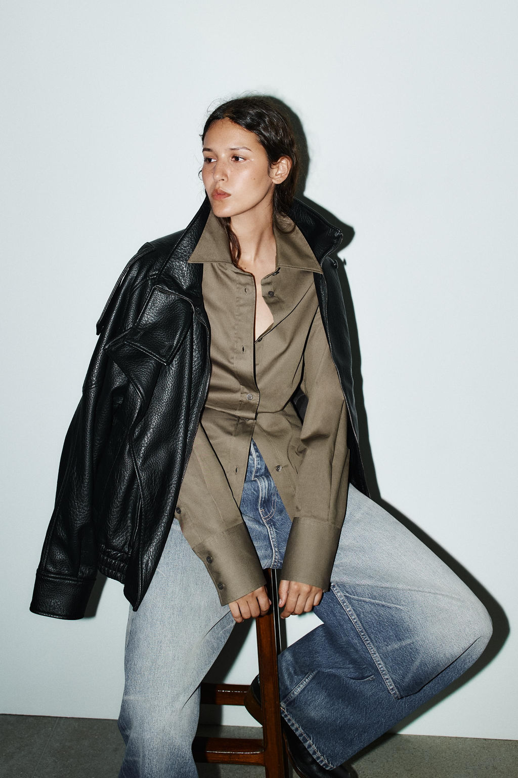 FITTED HEM SHIRT - Zara фото 6