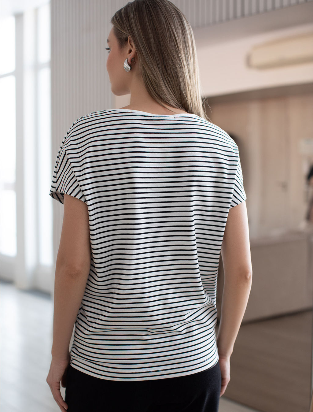 VILATTE / Футболка с цельнокроеным рукавом  фото 4