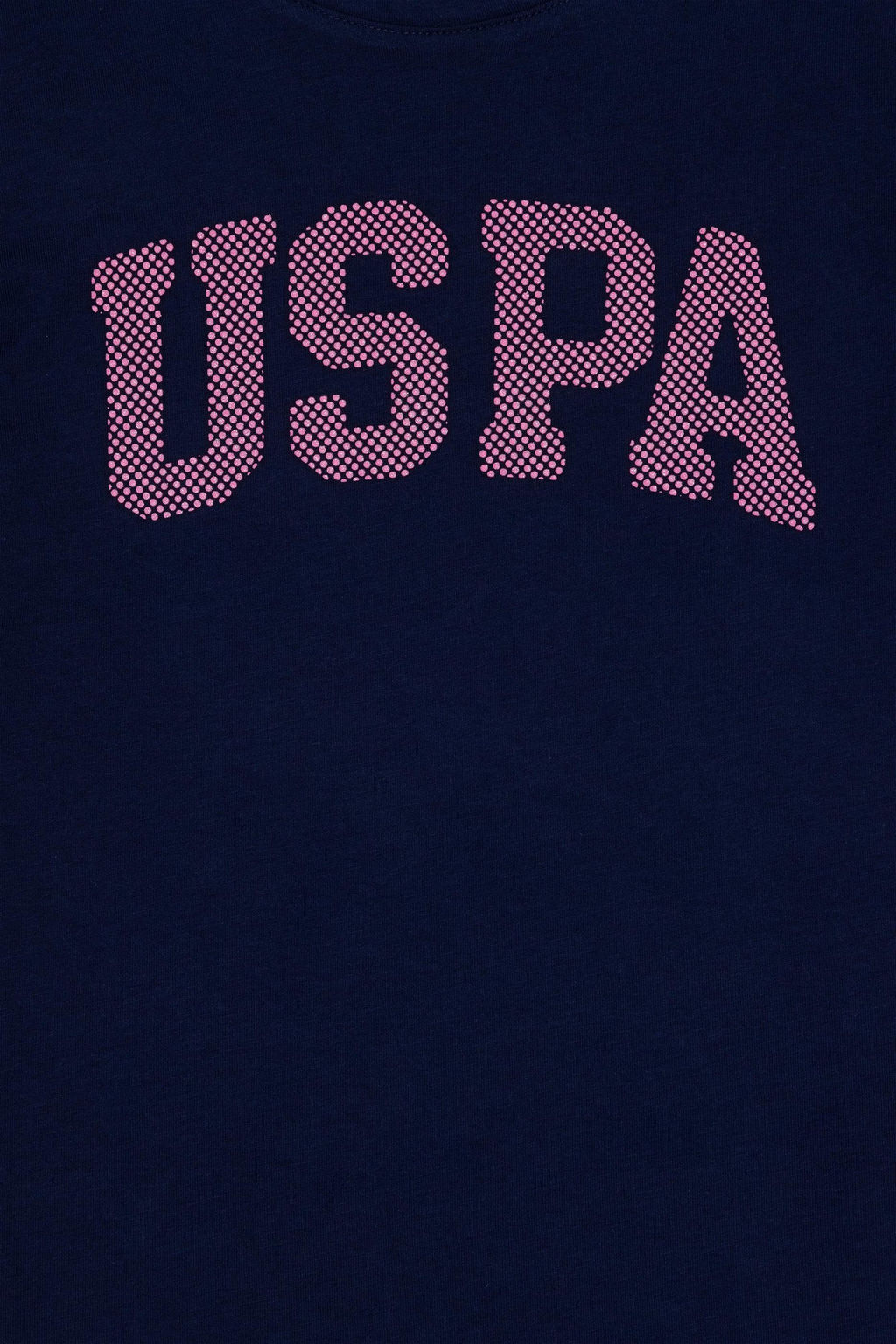 Темно-синяя базовая футболка для девочки - U.s. polo assn фото 3