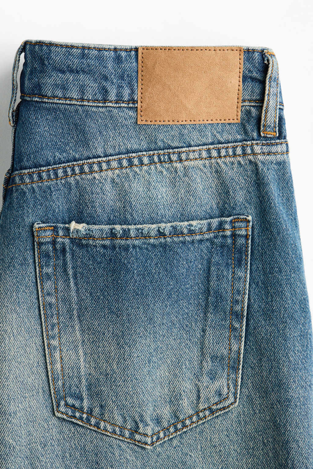 Wide Leg Regular Waist Jeans - H&m фото 3
