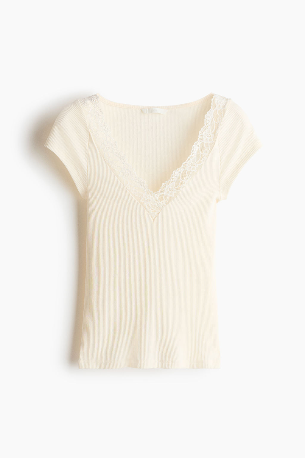 Top con escote de encaje en V - H&m фото 2
