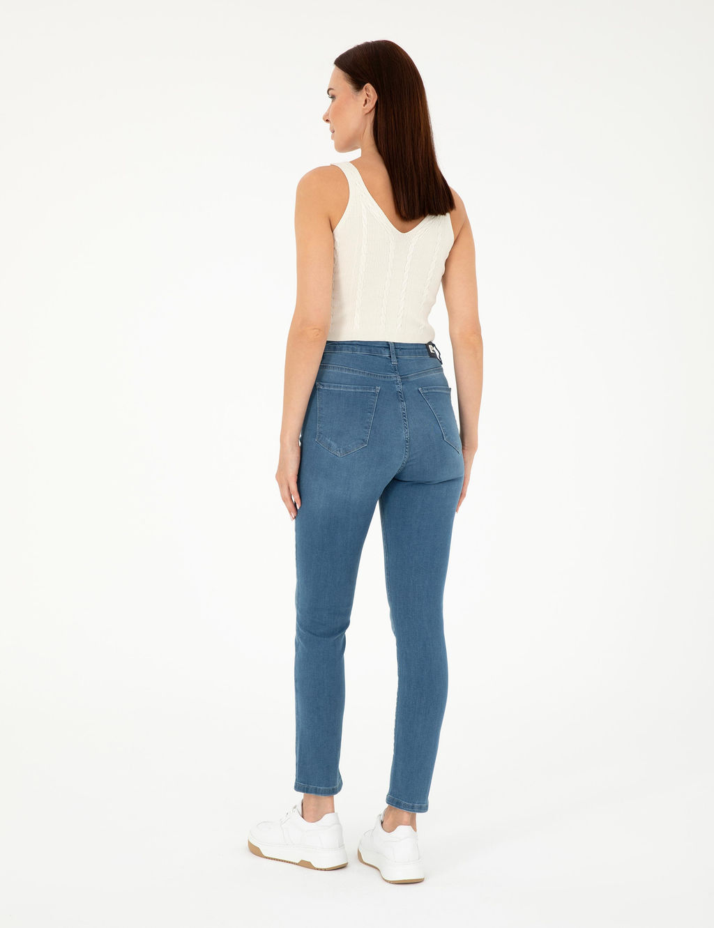 A__k Mavi Slim Fit Jean Pantolon