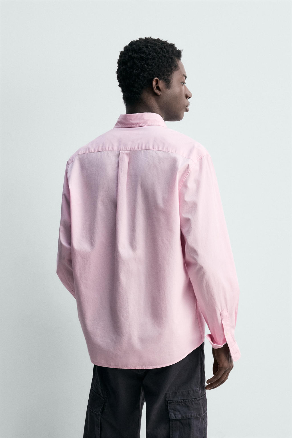 CAMISA REGULAR FIT TWILL ALGOD?N / Rosa - Zara фото 3