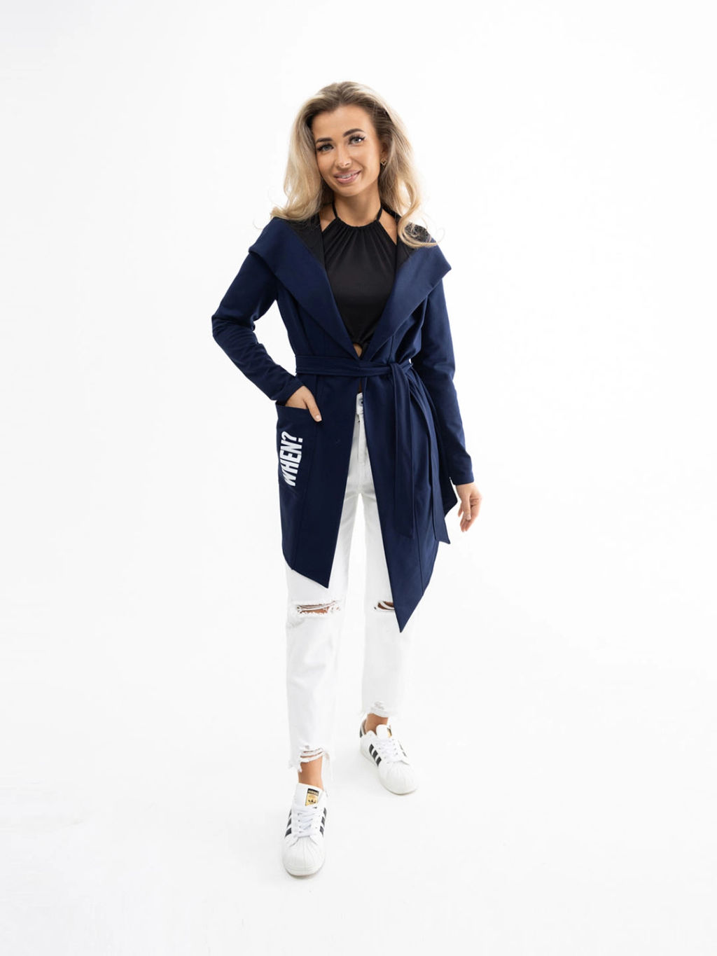 Кардиган женский, цвет синий