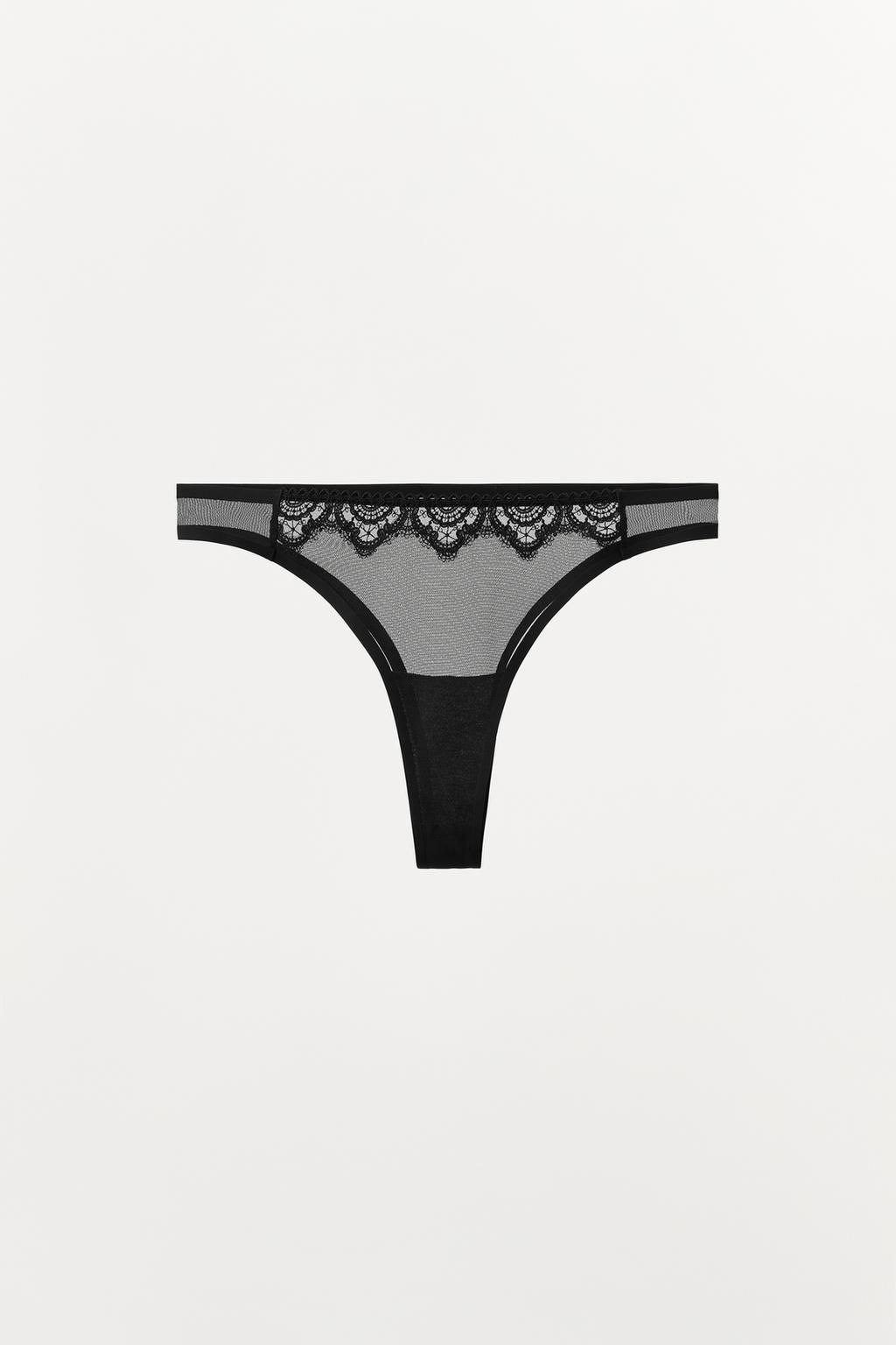 MESH LACE BRIEFS - Zara фото 5