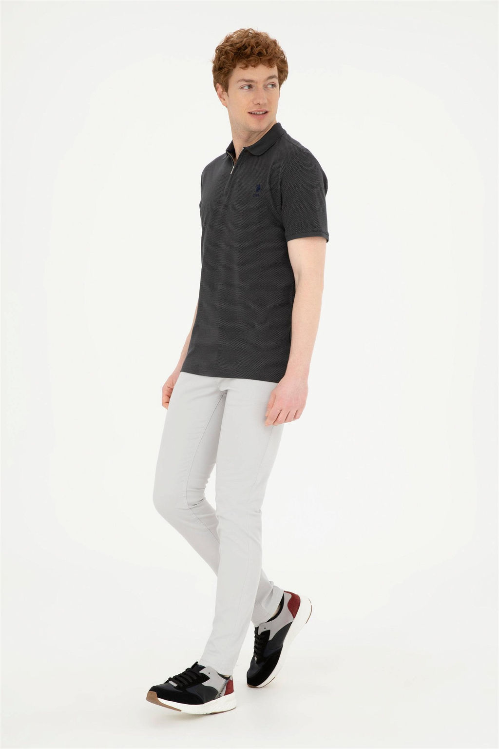 U. S. Polo Assn / Мужская антрацитовая футболка - U.s. polo assn фото 4