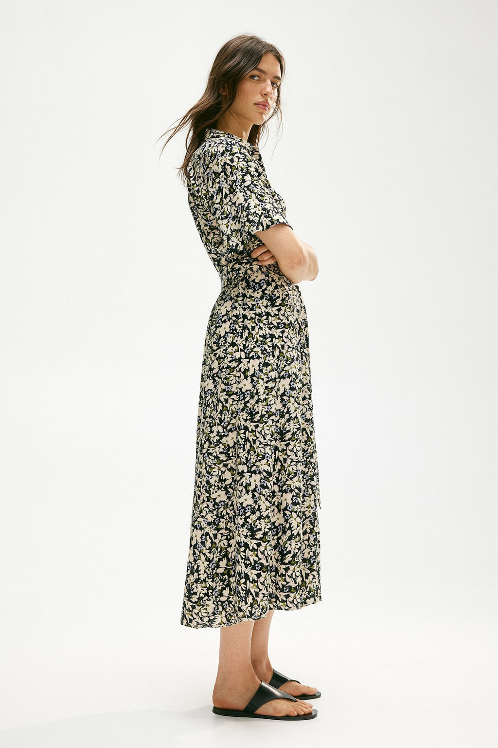 Vestido camisero con cinturon de anudar - H&m фото 20