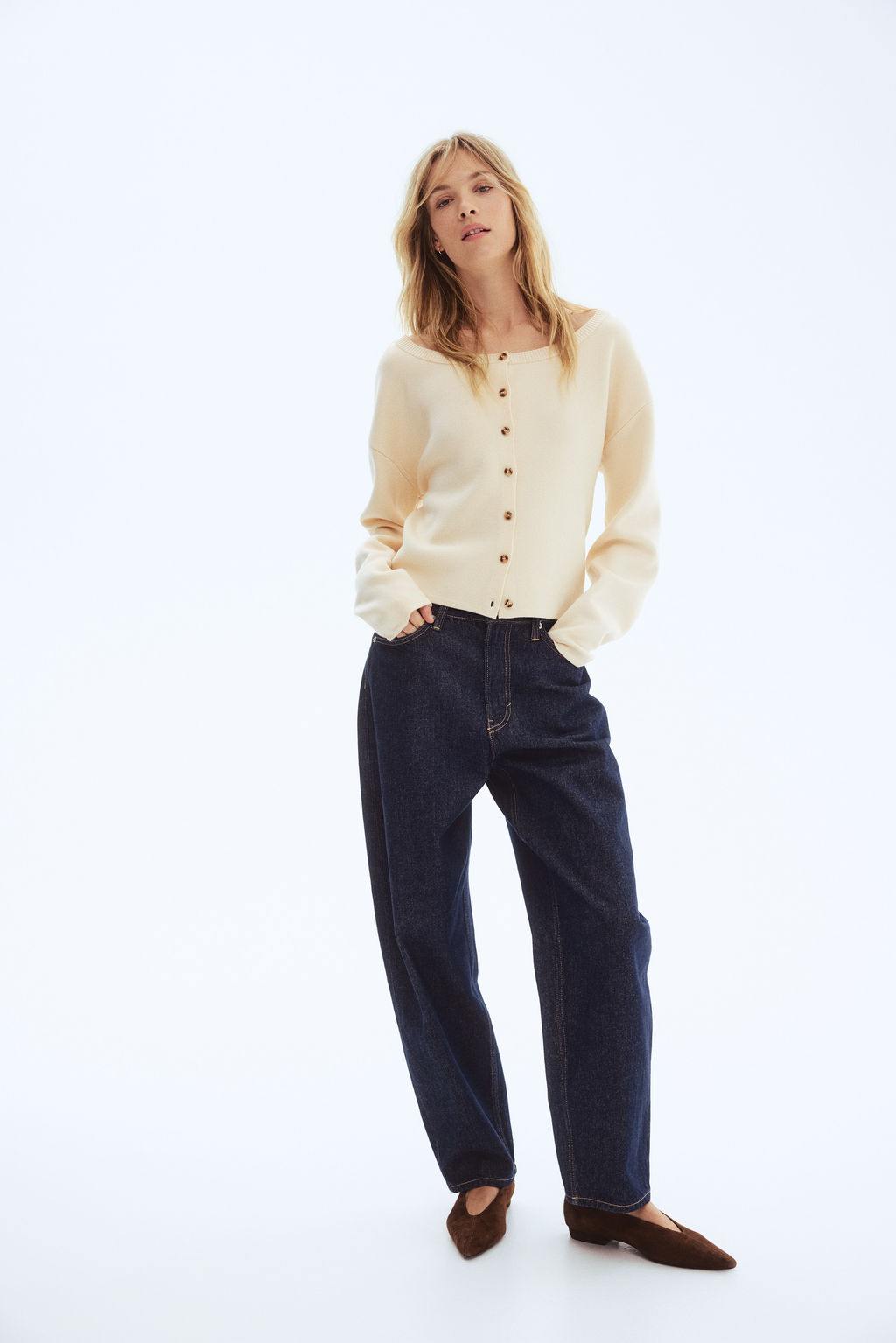 C?rdigan off-the-shoulder - H&m фото 3
