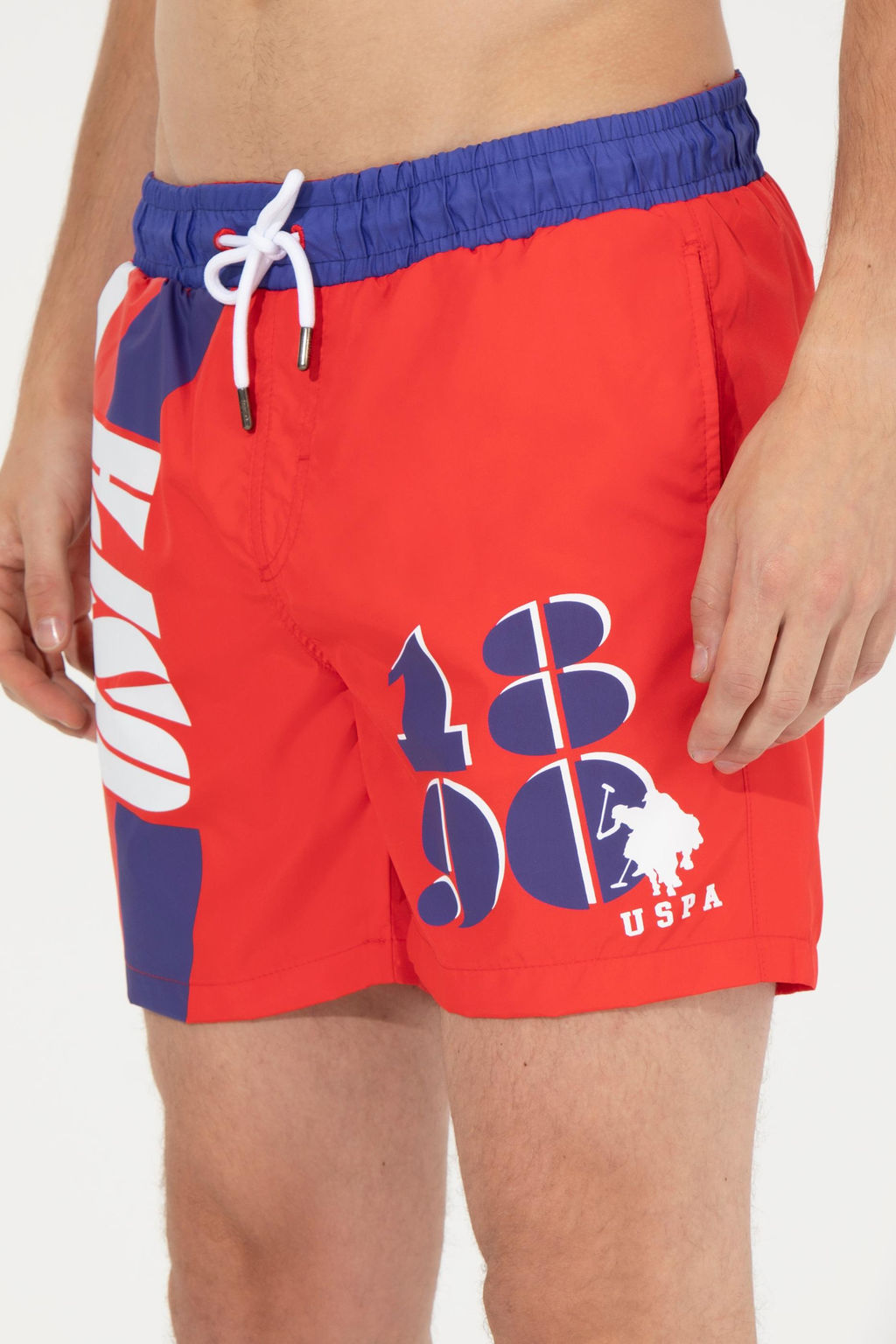 U. S. Polo Assn Мужские красные шорты для плавания - U.s. polo assn фото 12