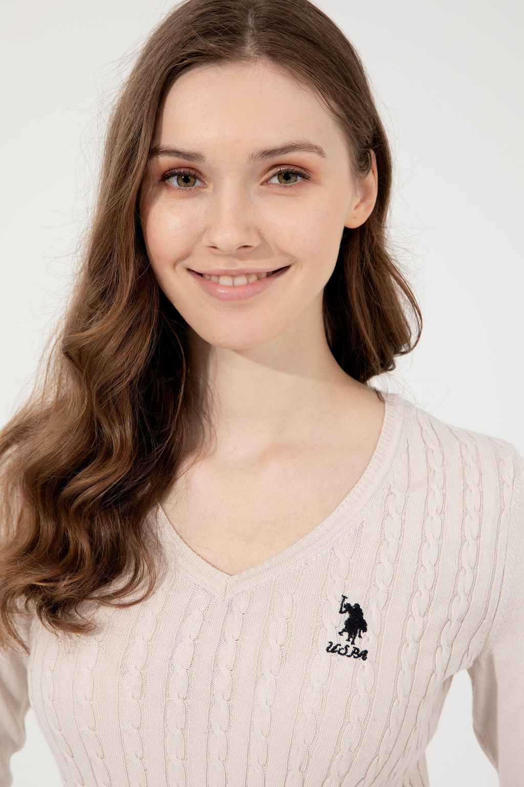 Kad_n Krem Basic Kazak