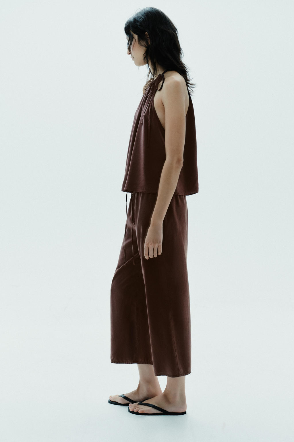 FLOWING CROP TROUSERS - Zara фото 5