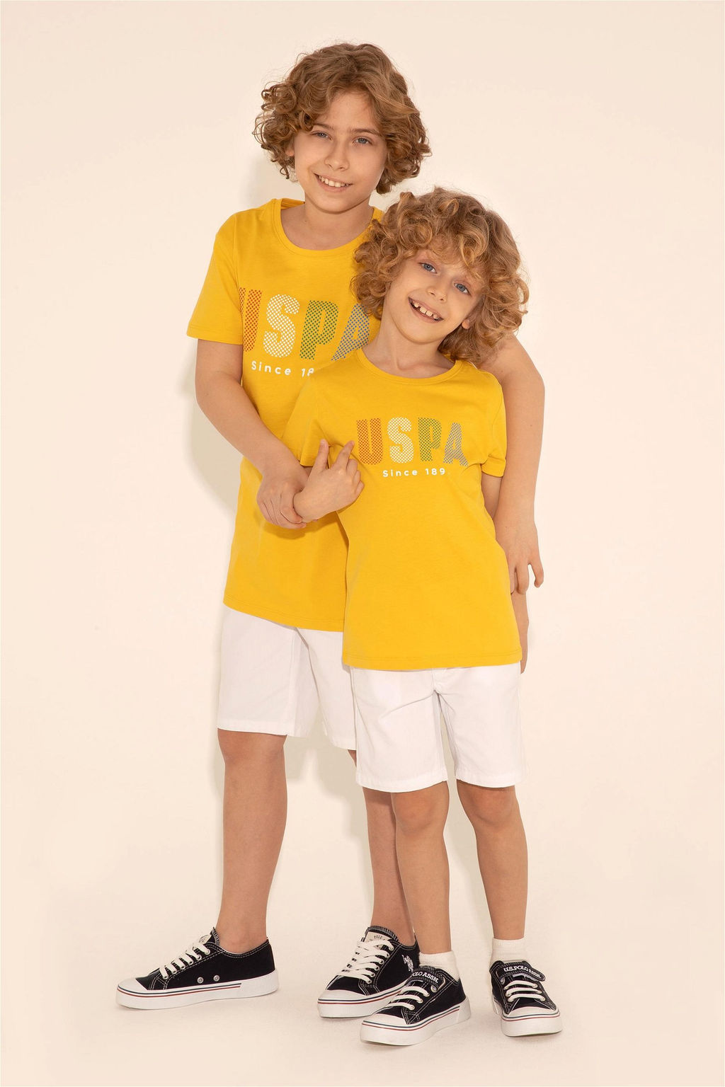 Шафрановая футболка для мальчика - U.s. polo assn фото 5