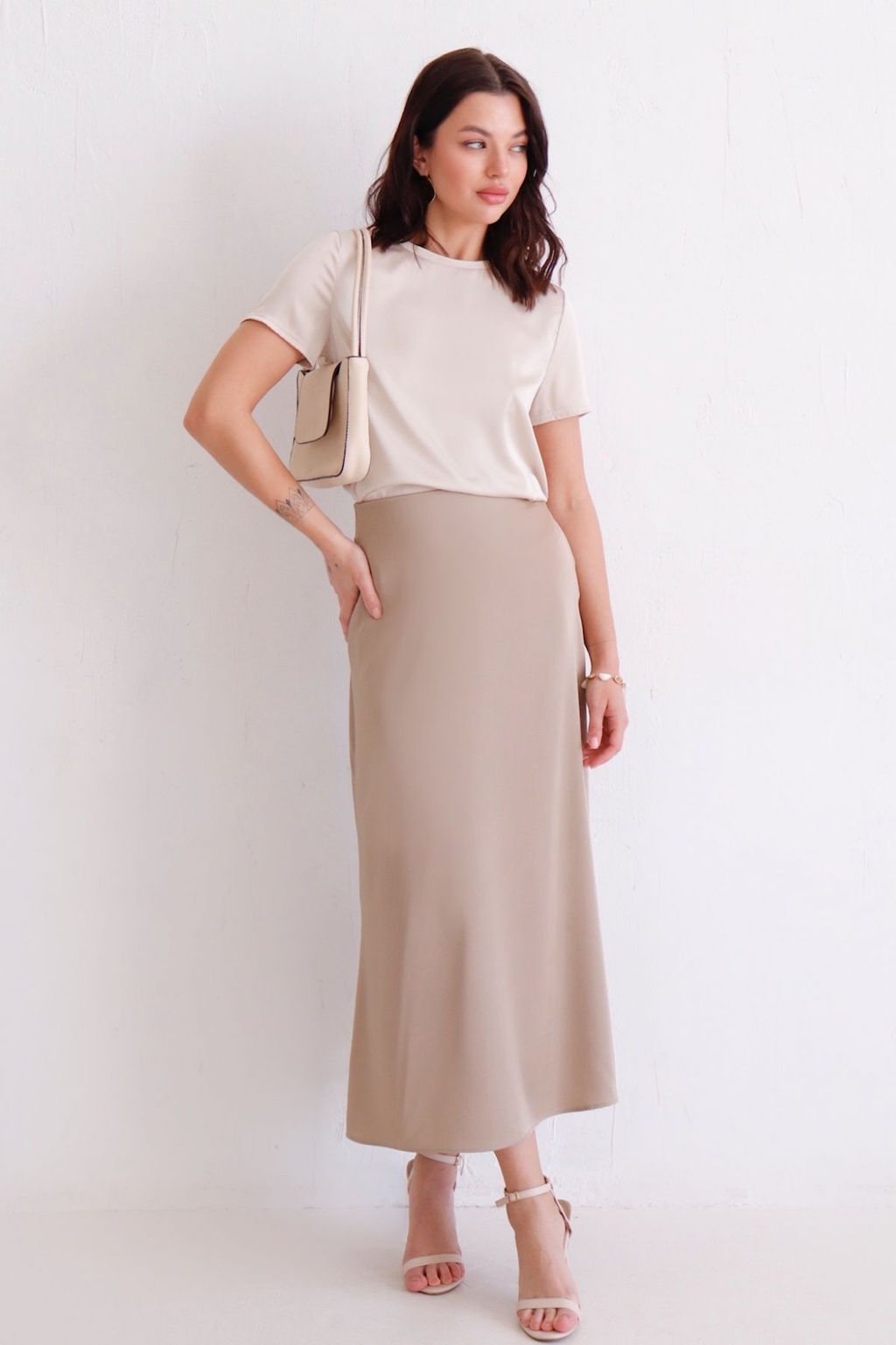 12580 Футболка базовая айвори - Martichelli фото 7