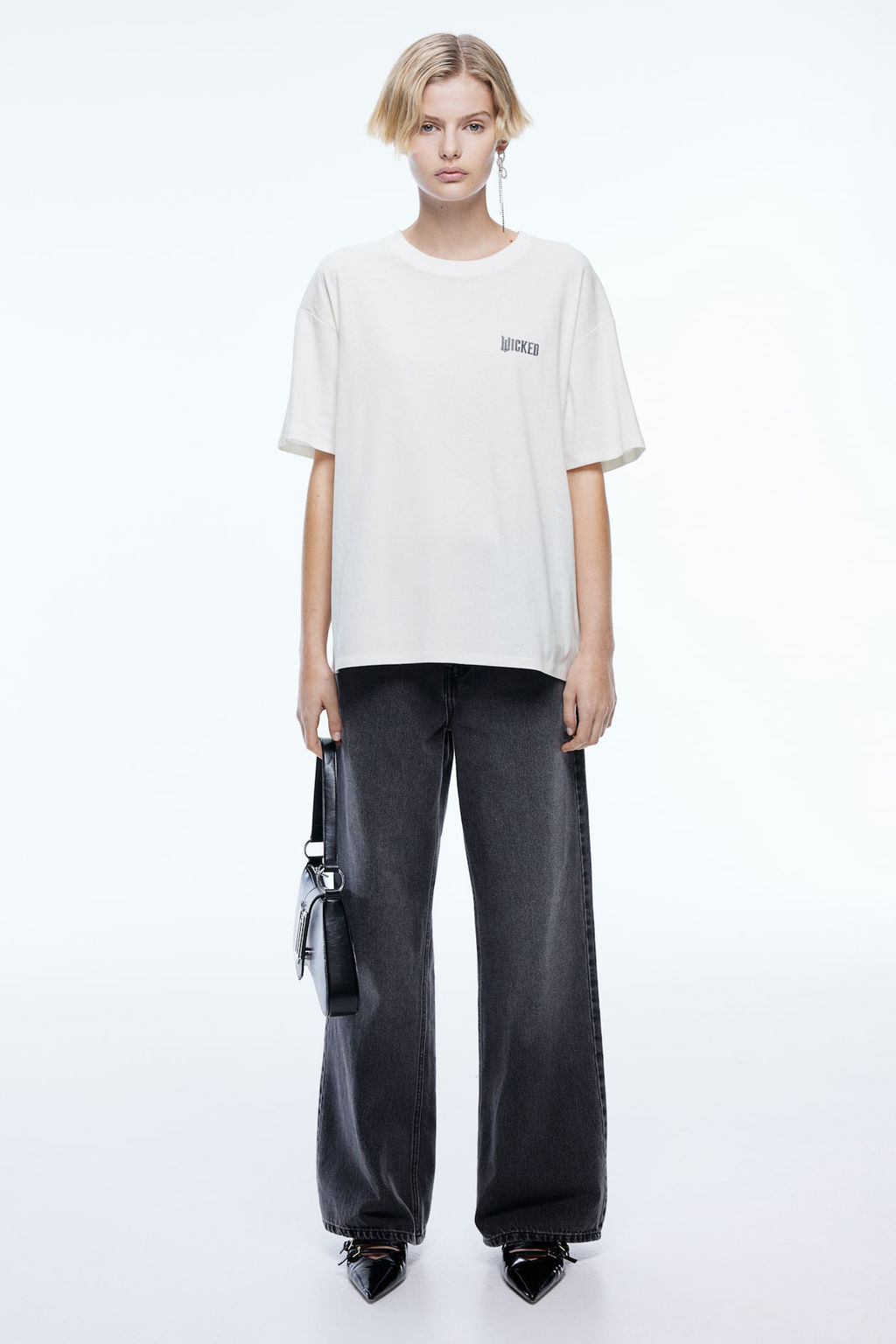 Camiseta boxy con estampado - H&m фото 3