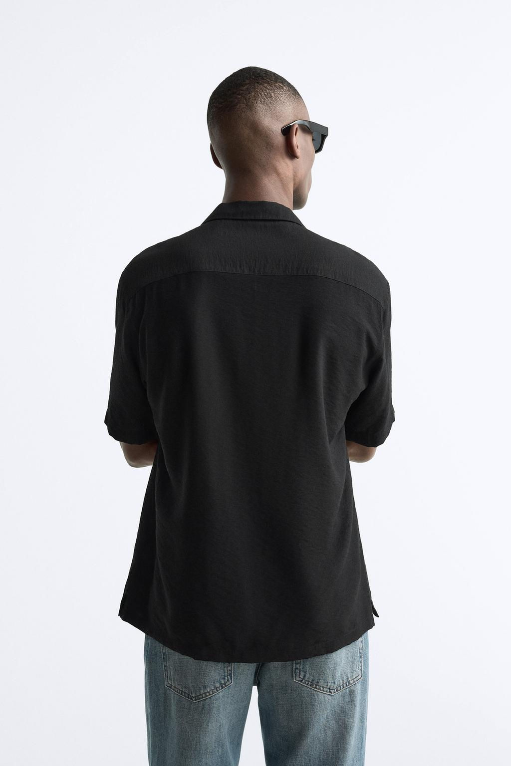 TEXTURED VISCOSE BLEND SHIRT - Zara фото 12