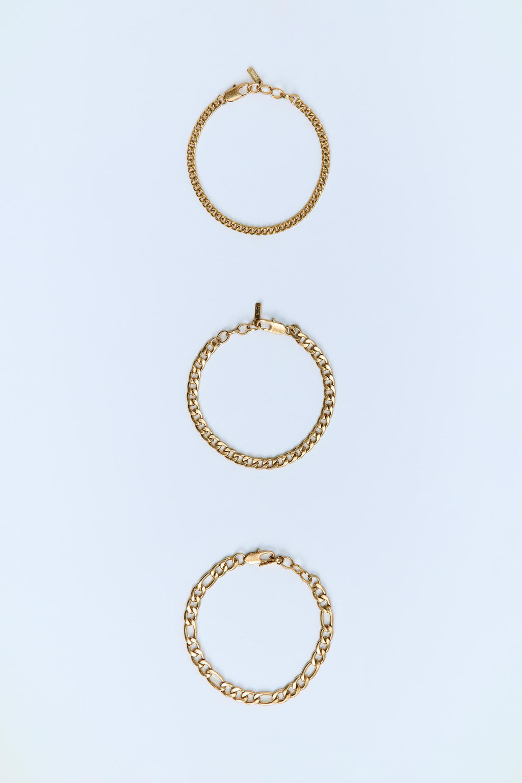 3-PACK OF CHAIN LINK BRACELETS