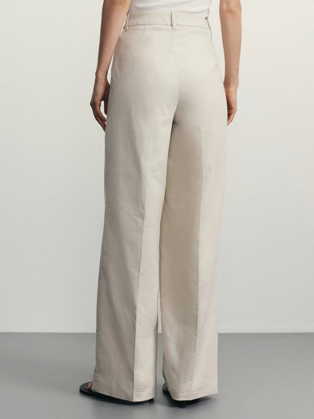 Брюки прямого кроя с содержанием льна / Zarina  фото 4