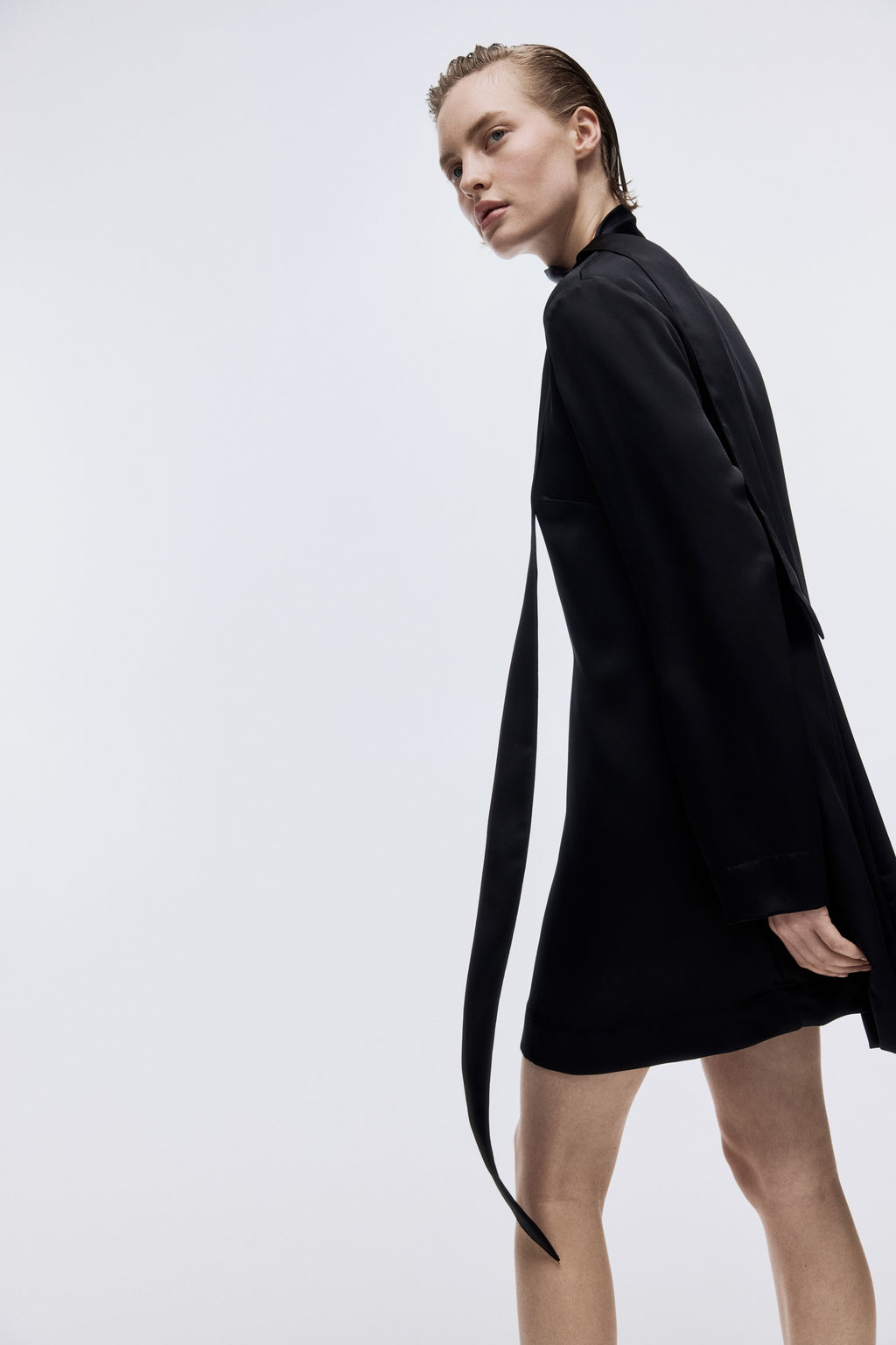 Vestido de sat?n con fular - H&m фото 5