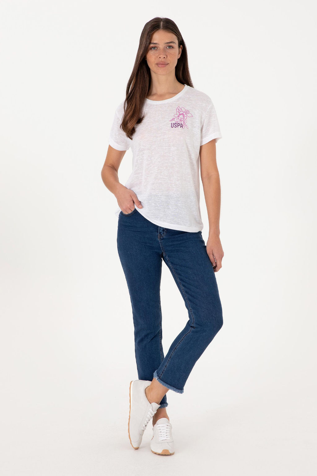 Kad_n Beyaz Ti__rt Sepette S_rpriz _ndirim - U.s. polo assn фото 4