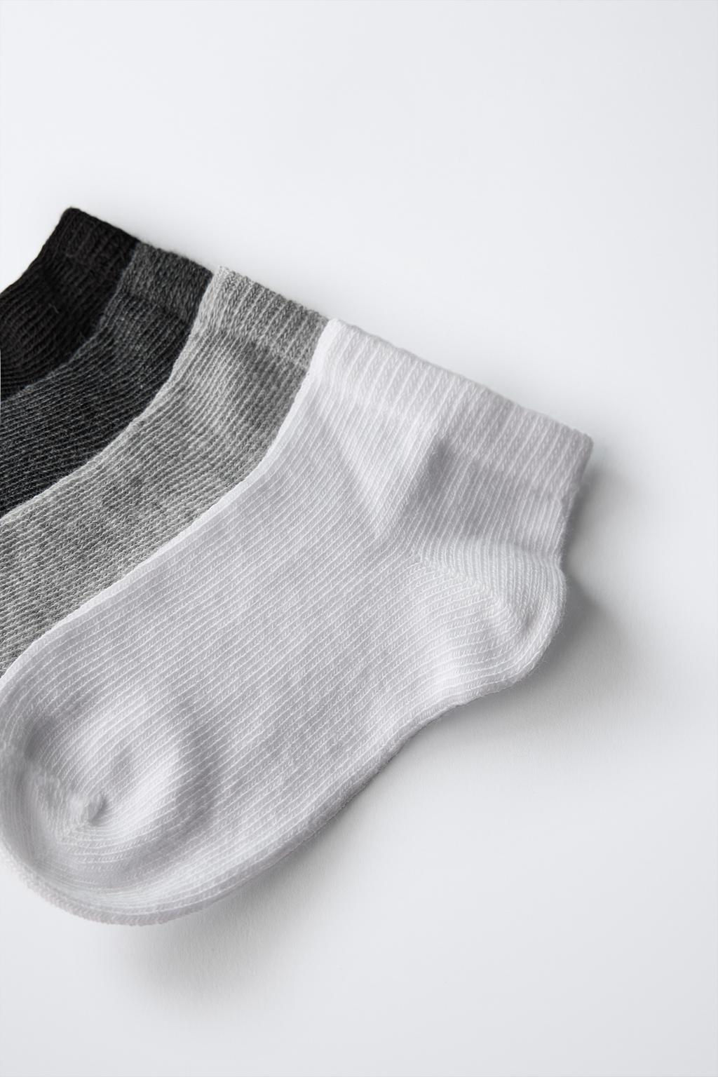 FOUR-PACK OF PLAIN ANKLE SOCKS - Zara фото 7
