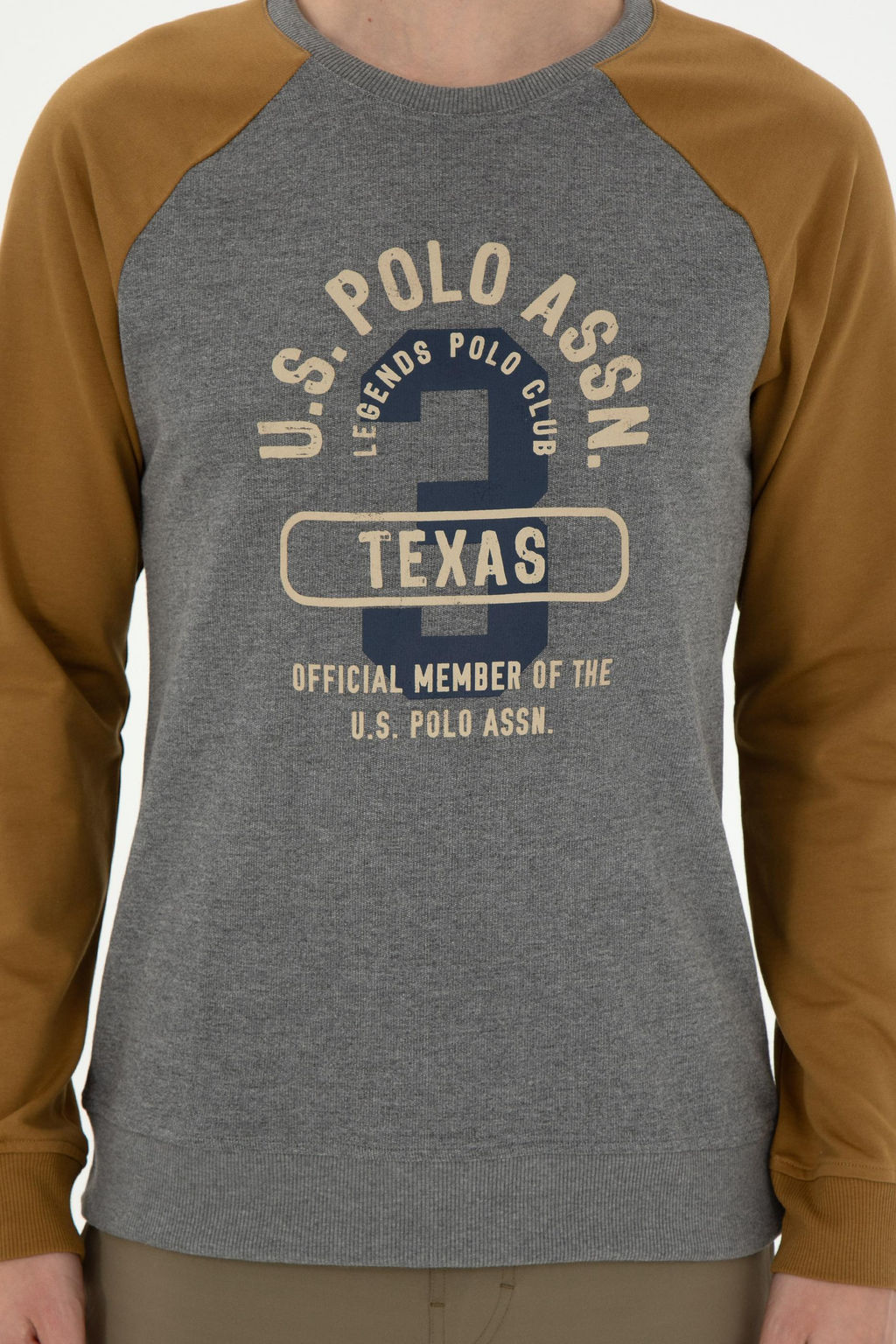 Мужской свитшот антрацитового меланжа Неожиданная скидка в корзине - U.s. polo assn фото 6