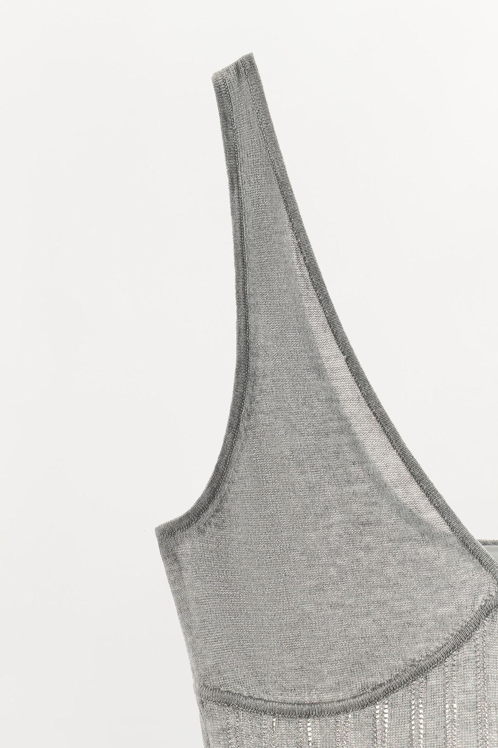 BODY PUNTO MEZCLA VISCOSA / Gris vigor? - Zara фото 7