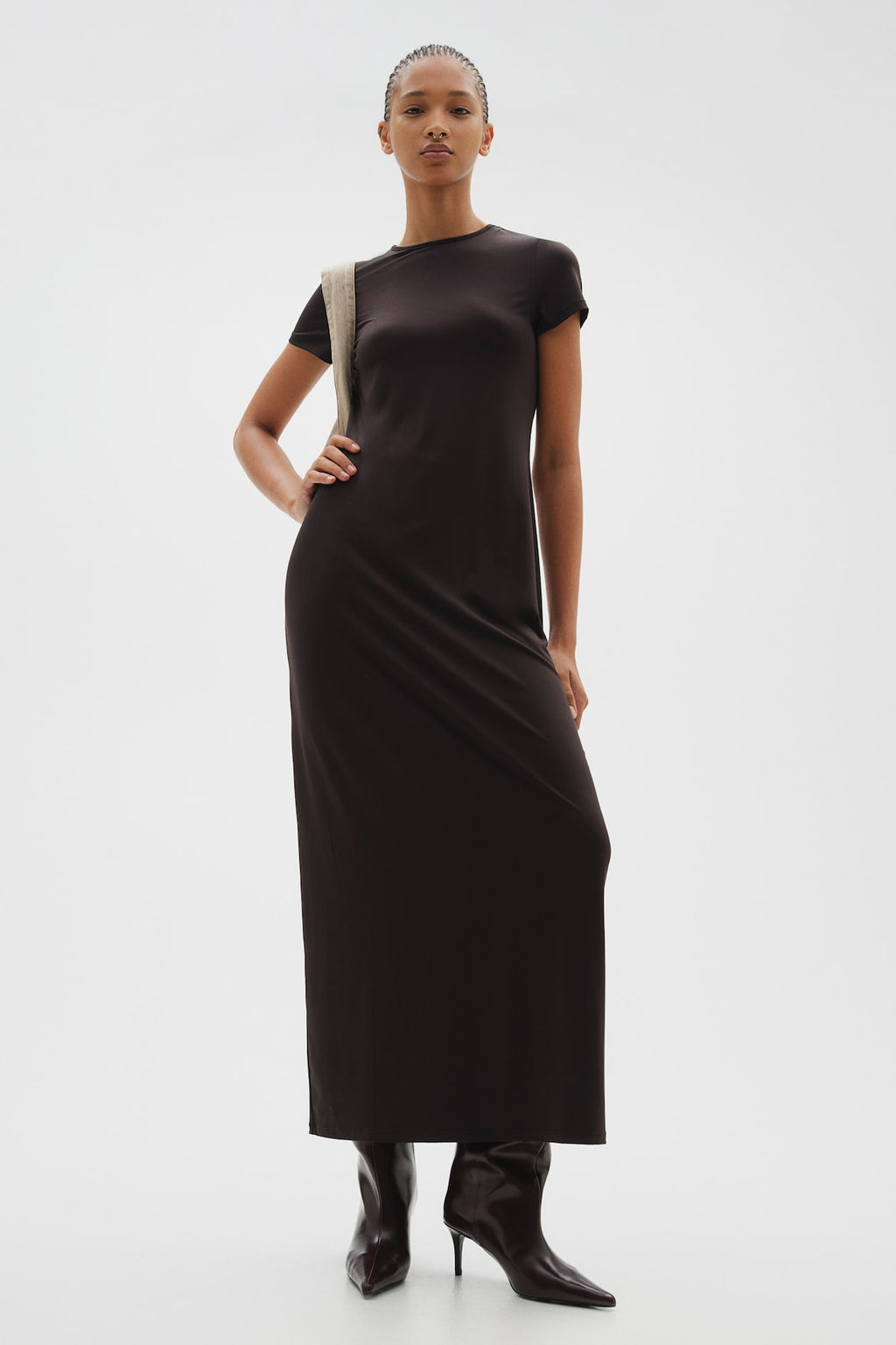 Vestido ajustado de punto - H&m фото 2