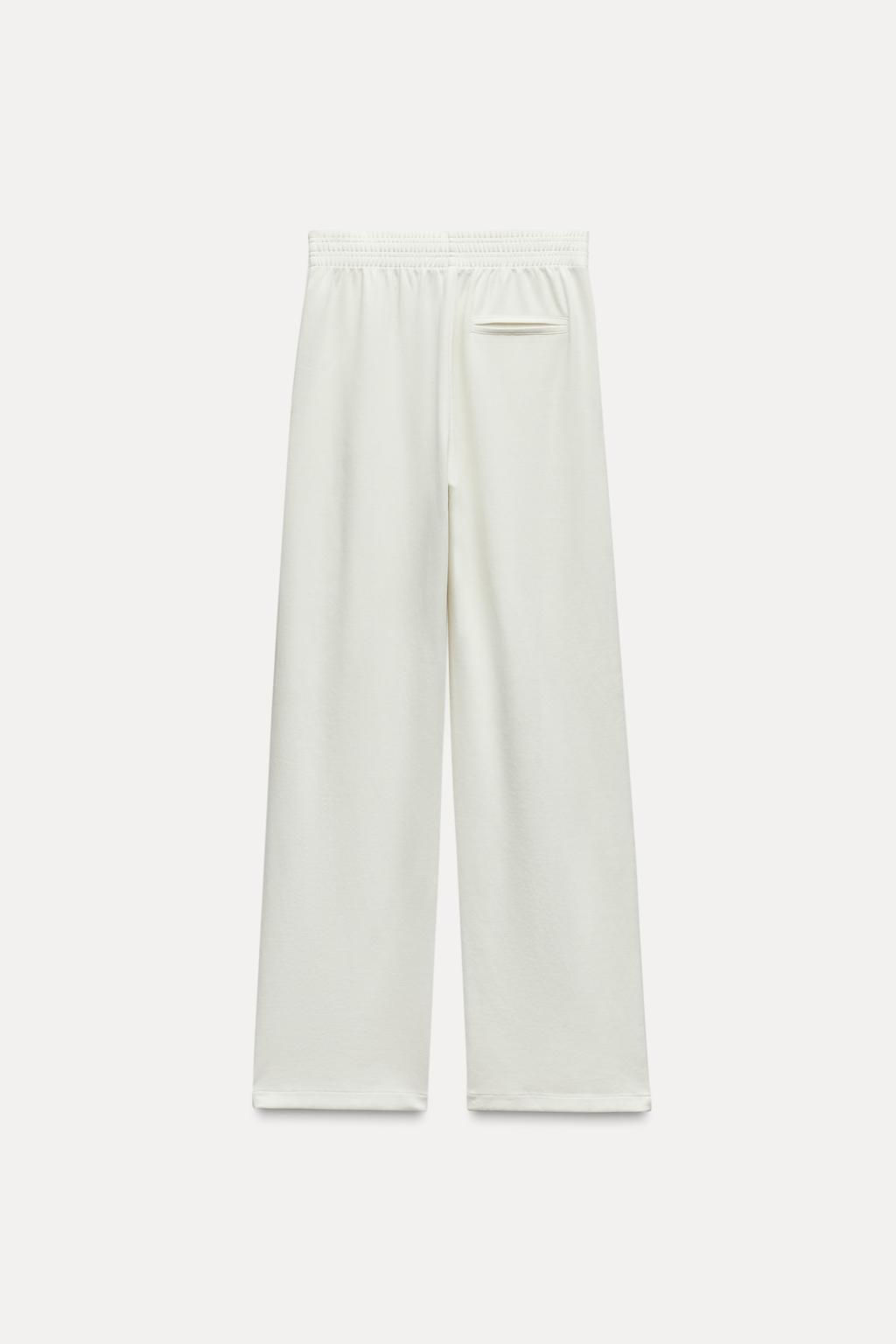 WASHED INTERLOCK TROUSERS - Zara фото 7