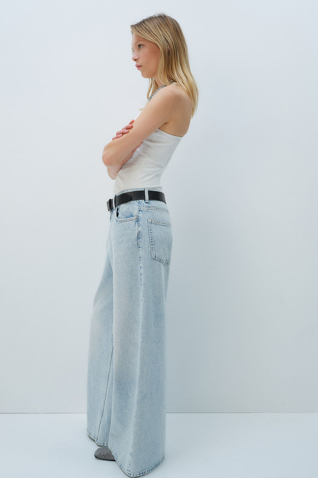 Baggy Wide Low Jeans - H&m фото 5