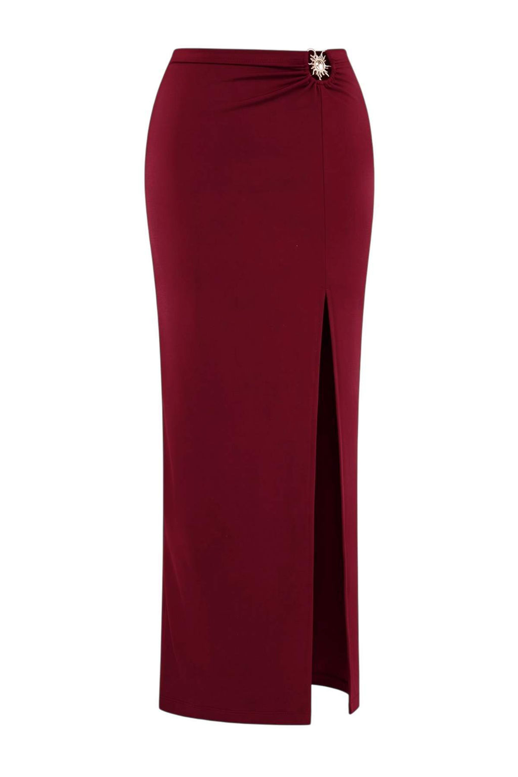 Bordo Orme Maxi Dokum Aksesuarl? Plaj Pareo TBESS25PR00007