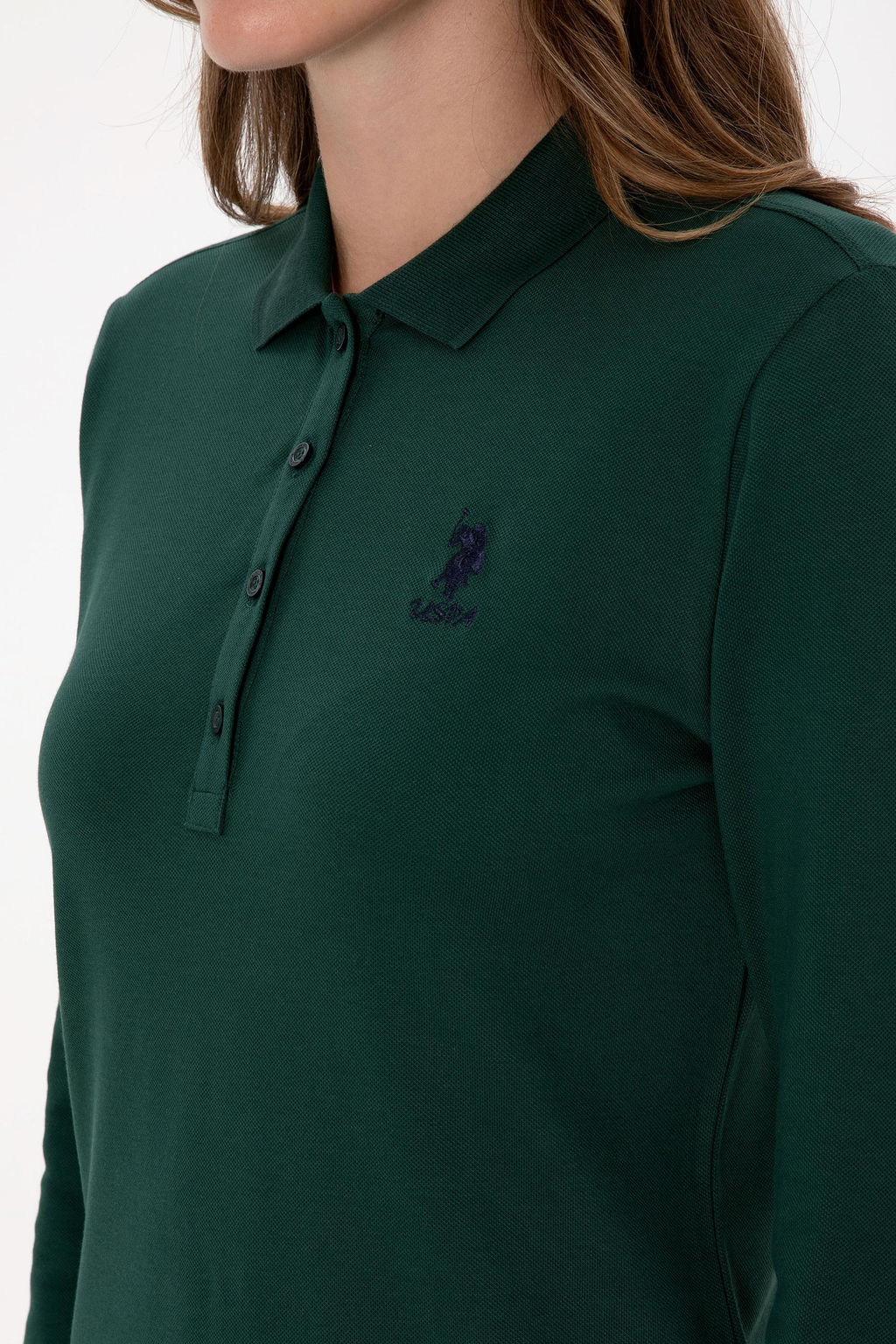 Kad_n Koyu Ye_il Basic Polo Yaka Sweatsh_rt Sepette S_rpriz _ndirim - U.s. polo assn фото 7
