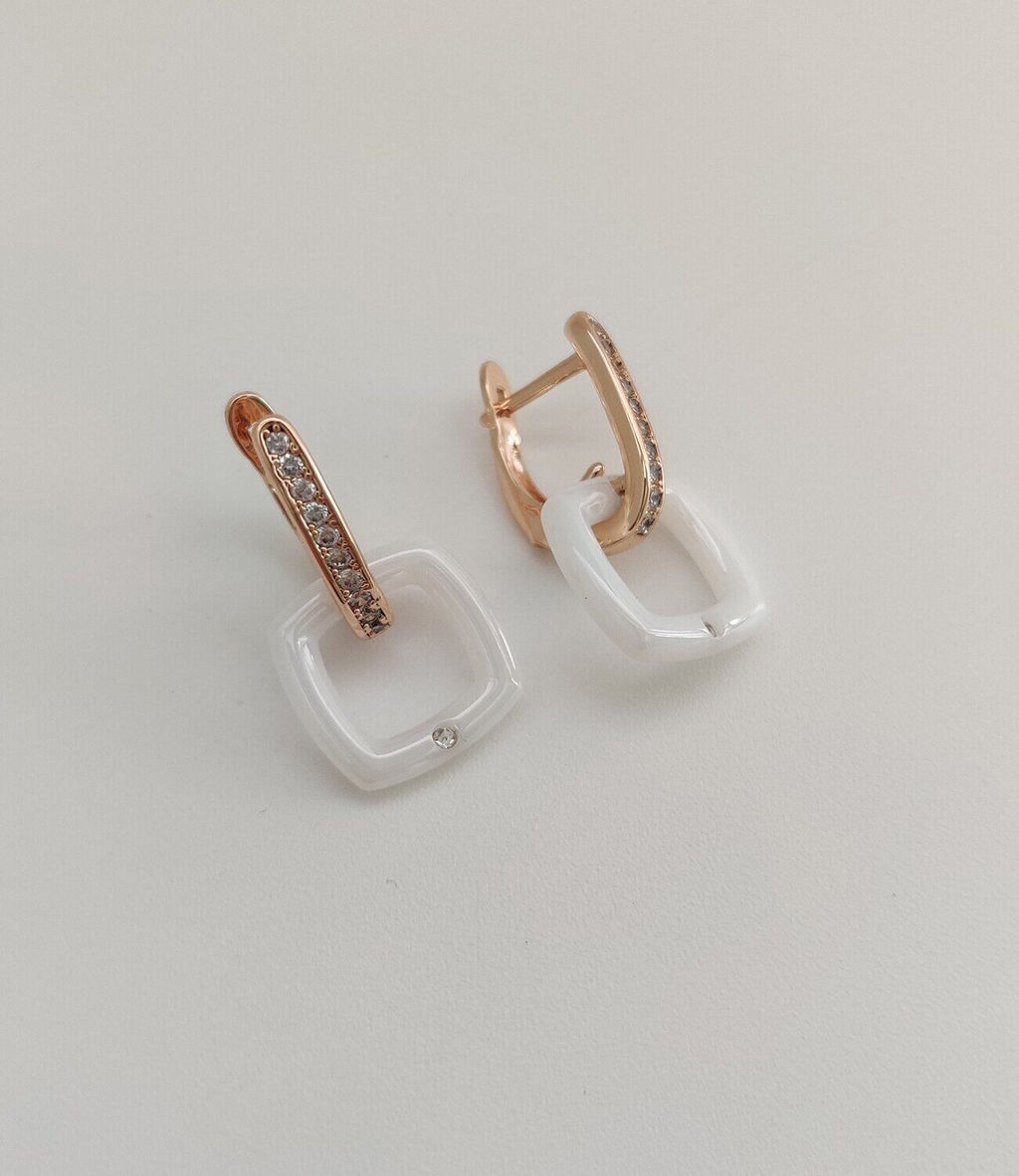 Серьги с керамикой