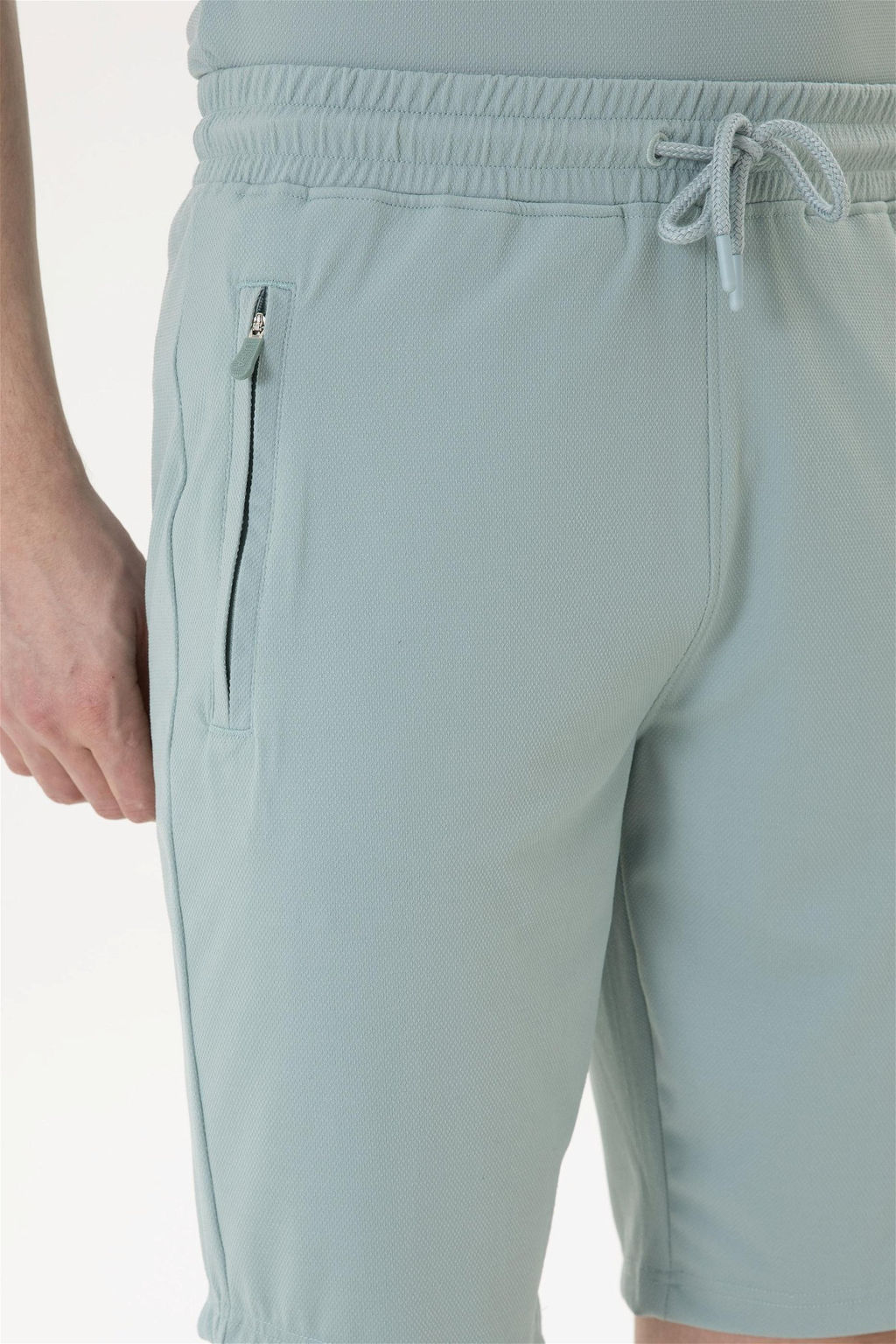 Мужские трикотажные шорты цвета морской волны - U.s. polo assn фото 5